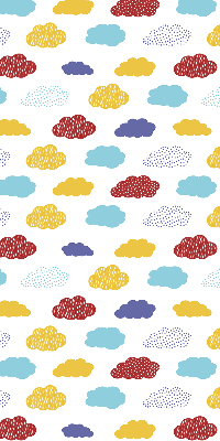 Store enrouleur nuages colorés