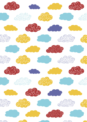 Store enrouleur nuages colorés