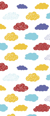 Store enrouleur nuages colorés