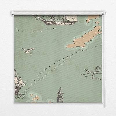 Store intérieur de la carte des océans