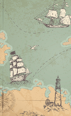 Store intérieur de la carte des océans