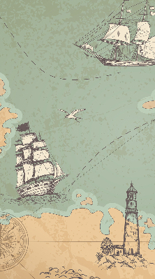 Store intérieur de la carte des océans