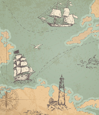 Store intérieur de la carte des océans