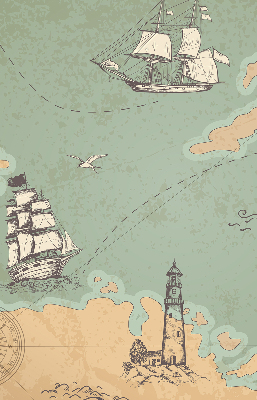 Store intérieur de la carte des océans
