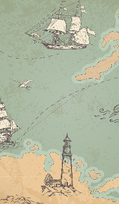 Store intérieur de la carte des océans