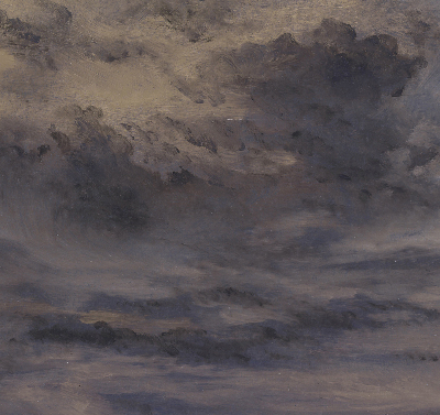 Store enrouleur ciel peint