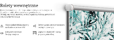 Store intérieur fenêtre feuilles