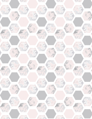 Store intérieur en forme d'hexagones