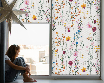 Store intérieur fleurs colorées