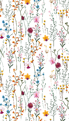 Store intérieur fleurs colorées