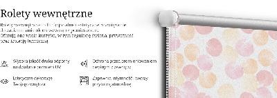 Store intérieur fenêtre à taches colorées