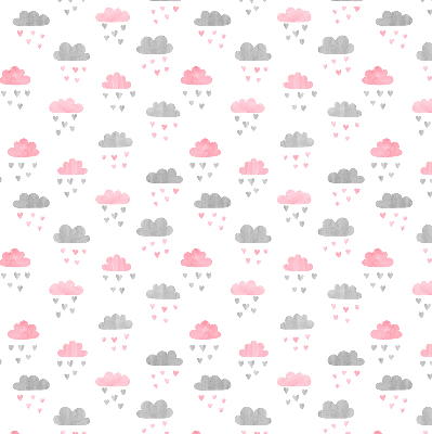 Store intérieur nuages roses et gris