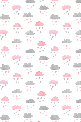 Store intérieur nuages roses et gris