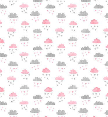 Store intérieur nuages roses et gris