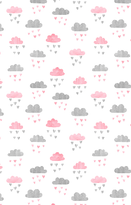 Store intérieur nuages roses et gris