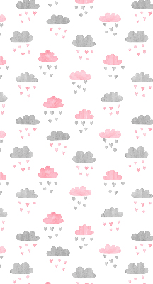 Store intérieur nuages roses et gris
