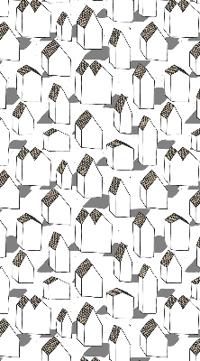 Maisons blanches pour store intérieur de fenêtre