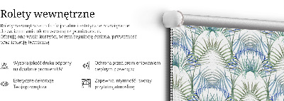 Store intérieur fenêtre feuilles colorées