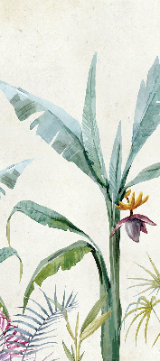 Store enrouleur de couleur naturelle exotique