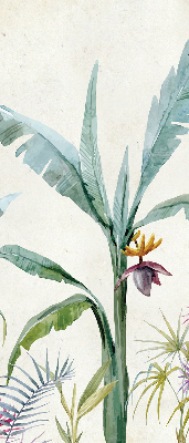 Store enrouleur de couleur naturelle exotique
