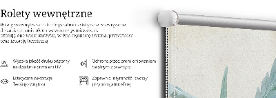 Store enrouleur de couleur naturelle exotique