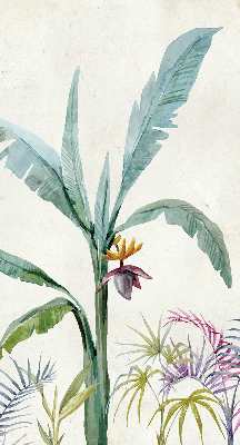 Store enrouleur de couleur naturelle exotique