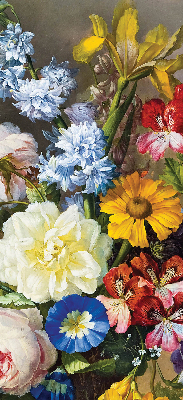 Store enrouleur de couleur bouquet de fleurs