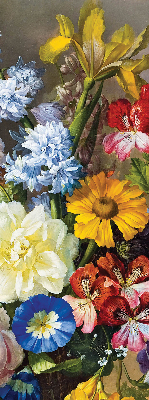 Store enrouleur de couleur bouquet de fleurs