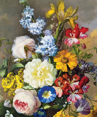 Store enrouleur de couleur bouquet de fleurs