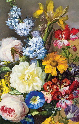 Store enrouleur de couleur bouquet de fleurs