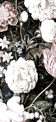 Store intérieur en bouquet de fleurs
