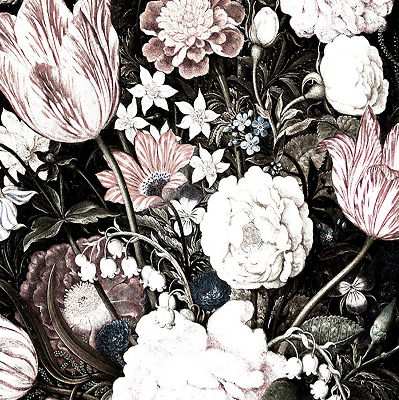 Store intérieur en bouquet de fleurs