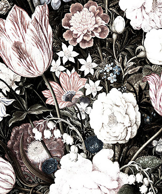 Store intérieur en bouquet de fleurs