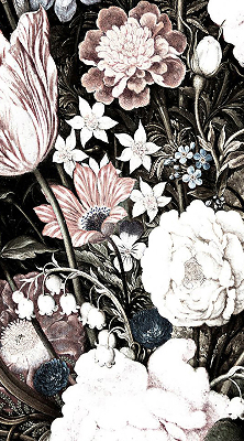 Store intérieur en bouquet de fleurs