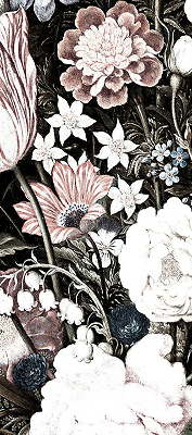 Store intérieur en bouquet de fleurs