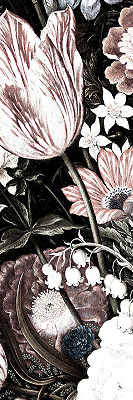 Store intérieur en bouquet de fleurs