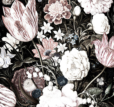 Store intérieur en bouquet de fleurs