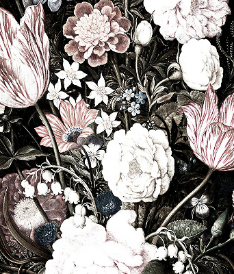 Store intérieur en bouquet de fleurs