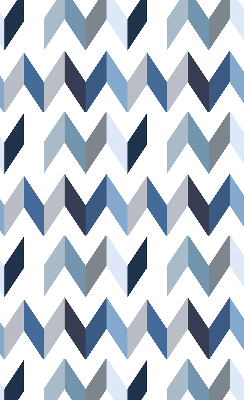 Store enrouleur à chevrons bleus