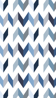 Store enrouleur à chevrons bleus