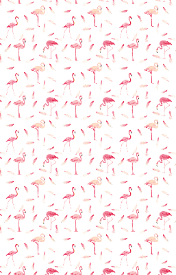 Store enrouleur les flamants roses et leurs plumes