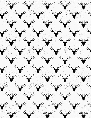 Store enrouleur de couleur noir avec têtes de cerf