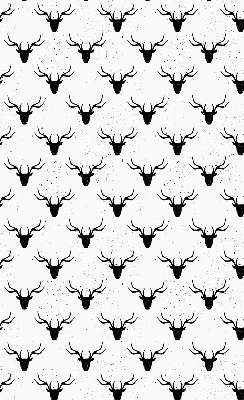 Store enrouleur de couleur noir avec têtes de cerf