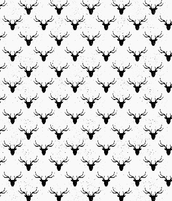Store enrouleur de couleur noir avec têtes de cerf