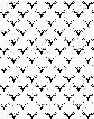 Store enrouleur de couleur noir avec têtes de cerf