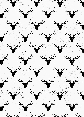 Store enrouleur de couleur noir avec têtes de cerf