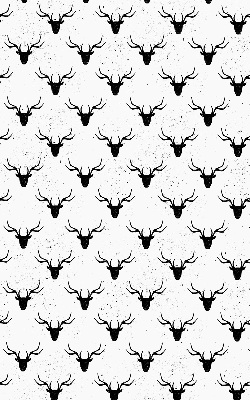 Store enrouleur de couleur noir avec têtes de cerf