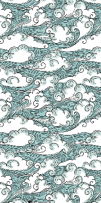 Store enrouleur nuages et vent