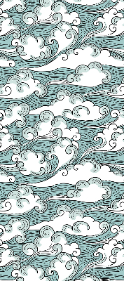 Store enrouleur nuages et vent
