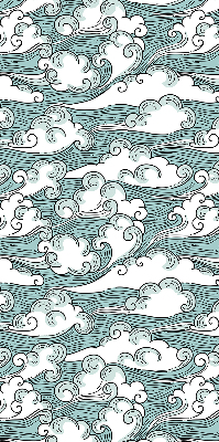Store enrouleur nuages et vent